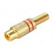 AVLS : 06.Connecteurs audio & light Fiche Rca femelle rouge