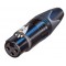 Fiche XLR femelle 3 broches noire NC3FXX-BAG