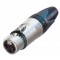 Fiche XLR femelle 3 broches antiparasité NC3FXEMC