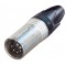 Fiche XLR m&acirc;le 5 broches bouchon DMX