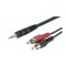 Câble Rca mini jack 10 m : 1 Jack mâle sté 3,5 & 2 Rca mâle