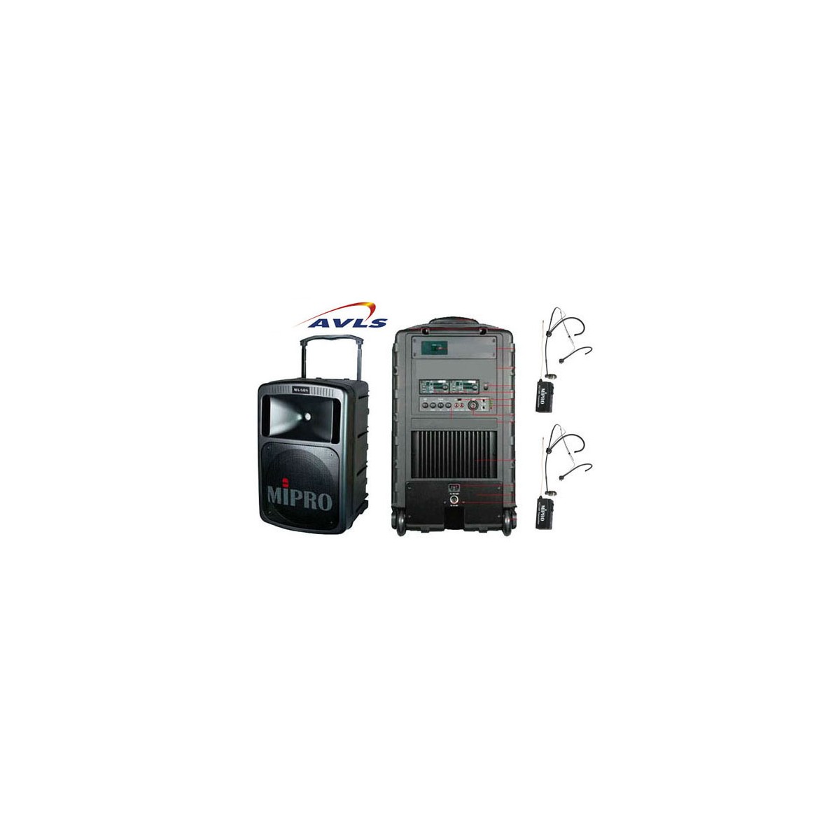 Mipro MA-300 Système de sonorisation mobile 823-832 MHz + microphone émetteur manuel ACT32H Mipro MA-300 Système de sonorisation mobile 823-832 MHz + microphone émetteur manuel ACT32H