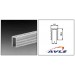 AVLS profilé aluminium sommet de cloison 7 mm