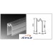 AVLS profilé aluminium emboitement 10mm lot de 28 en 4 m