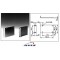 Equerres rack 2 U Longueur 140 mm (la paire)