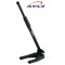 Pied de micro de table noir lourd