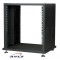 Baie 19 pouces 16U sans porte ni fond, en kit, 4 roulettes