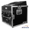 Flight-case r&eacute;gie L Mix 10 U dessus & rack 8 U dessous