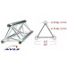 ASD Structure alu triangulaire 290 mm 250 cm