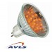 LAMPES-AVLS Lampe LED MR16 / 50 mm / GU5,3 / 12 V orange (si 9 achetés : 10 de livrés !)