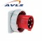 P17 t&eacute;tra 63 Amp&egrave;res Embase m&acirc;le Rouge 400 V 5 pts