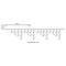 LED Rubber Icicle Light WW Guirlande lumineuse 112 Leds