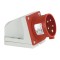CEE Form 16A 5 Pin Wallmount Male