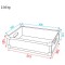 Flight case de transport 1U sans couvercle