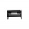 Baie 19 pouces 8U, porte, fond, serrure, roulettes