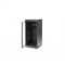 Baie 19 pouces 8U, porte, fond, serrure, roulettes