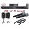 PACK3 KARAOKE 280W 2 Enceintes 140 w + 2 micros