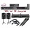 PACK10 KARAOKE 600W 2 Enceintes 300 w + 2 micros HF