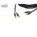 AVLS C&acirc;ble Rca 20 m : 2 x Rca m&acirc;le / 2 x Rca m&acirc;le