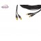 Câble Rca 20 m : 2 x Rca mâle / 2 x Rca mâle