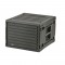 Flight case Rack ABS 8 U (356 mm) 19 p capot avant & arrière