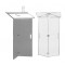 Pupitre plexiglas orateur pliant avec fronton