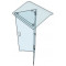 Pupitre plexiglas orateur pliant avec fronton