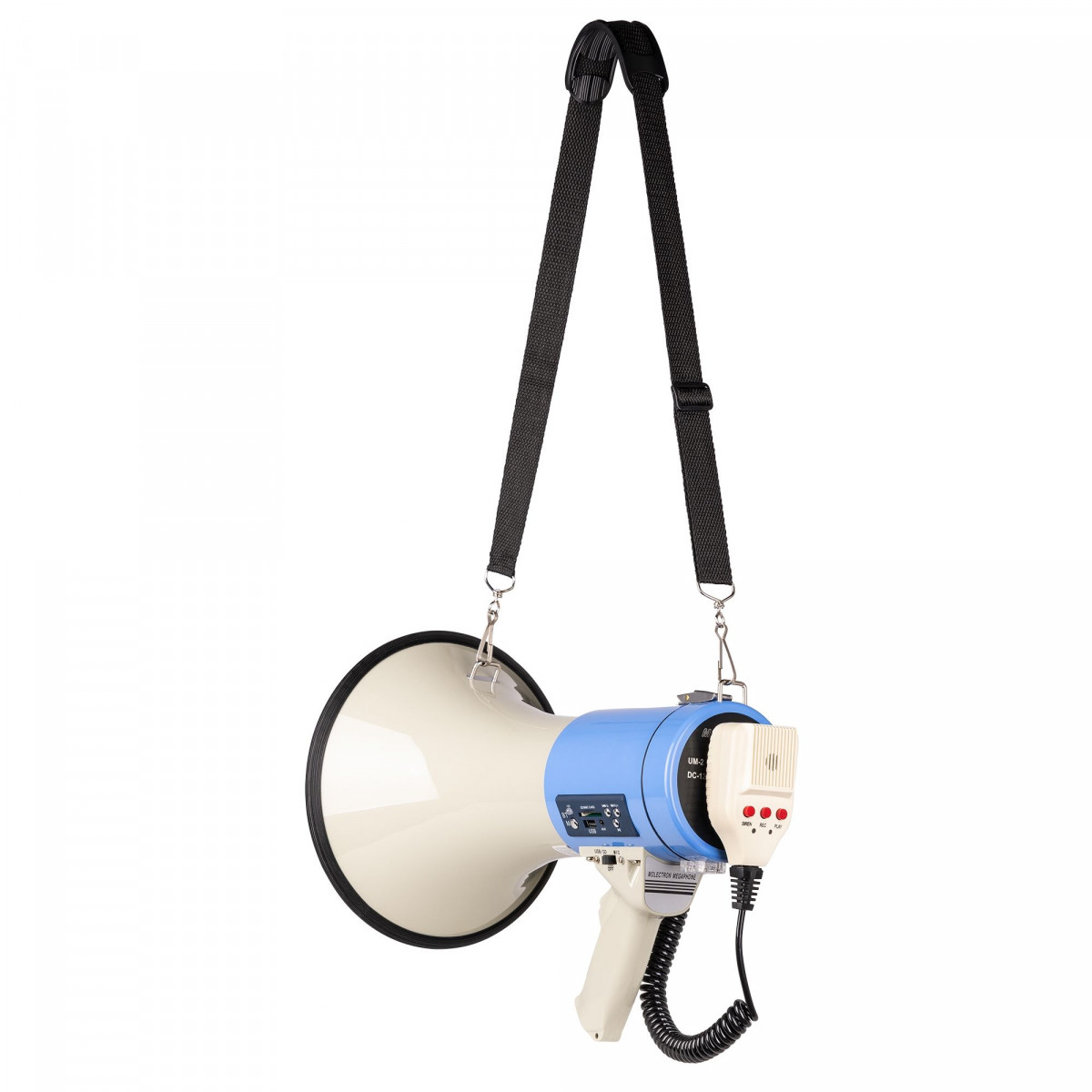 Mégaphone Portable SANON - Portée 300m, Micro Détachable, Port USB Et Enregistrement - Pour événements Sportifs, Guides Touristiques