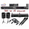 PACK10 KARAOKE 600W 2 Enceintes 300 w + 2 micros HF